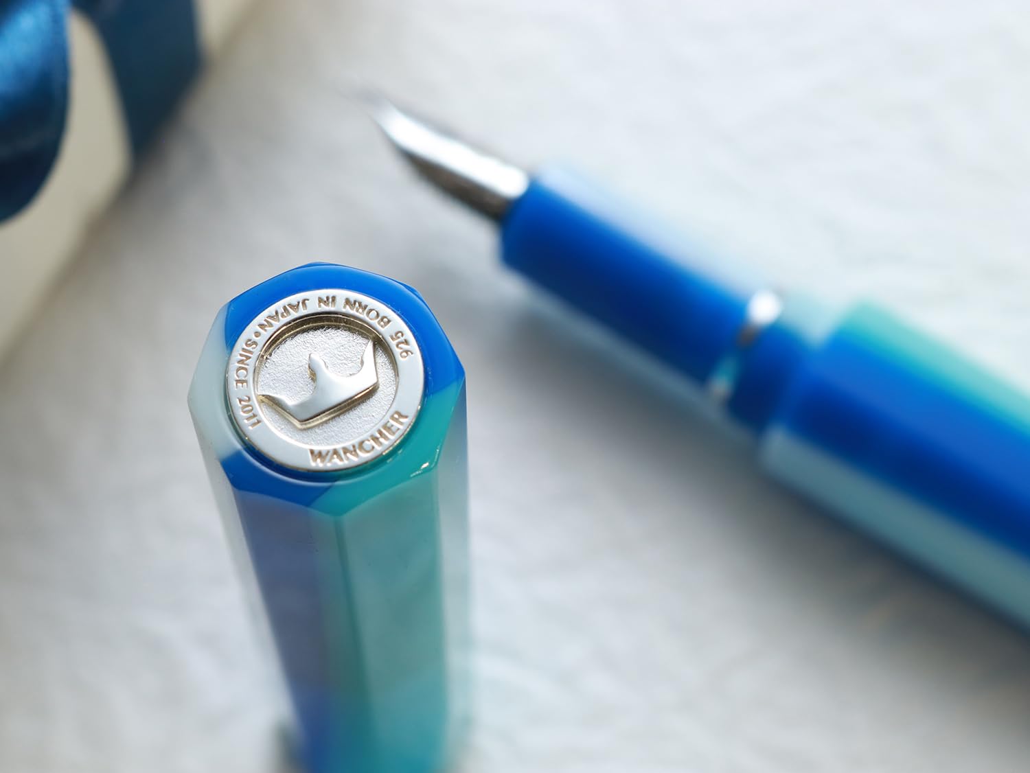 Amazon | WANCHER 万年筆 カレイドクイーン万年筆・ 水天 KALEIDO